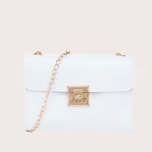 White Small Square Purse